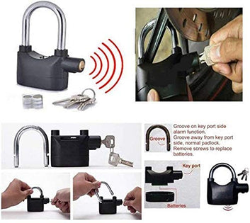 Anti Theft Motion Sensor Alarm Lock (Black)